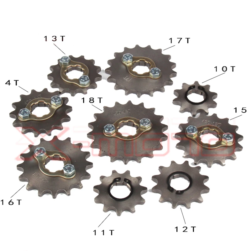 420 20mm 10T 11T 12T 13T 14T 15T 16T 17T 18T 19T 20T Engine Sprocket for motorcycle ATV Dirt Pit Bike Go Kart 4 Wheeler Quad