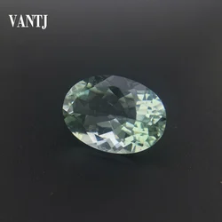 Vantj Real Natural Green Amethyst Loose Gemstone Birdnest Oval Cut For Silver Gold Ring Mounting Fine Jewelry Women Party Gift