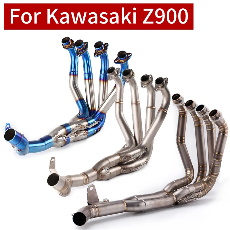 

Motorcycle is suitable for Kawasaki Z900 2017-2020 front section connection stainless steel titanium alloy exhaust pipe