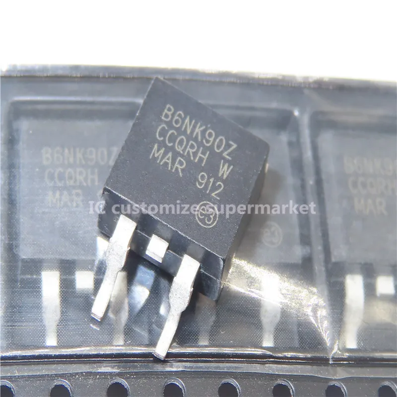 10PCS/LOT B6NK90Z STB6NK90Z  TO-263 900V 5.8A SMD Triode