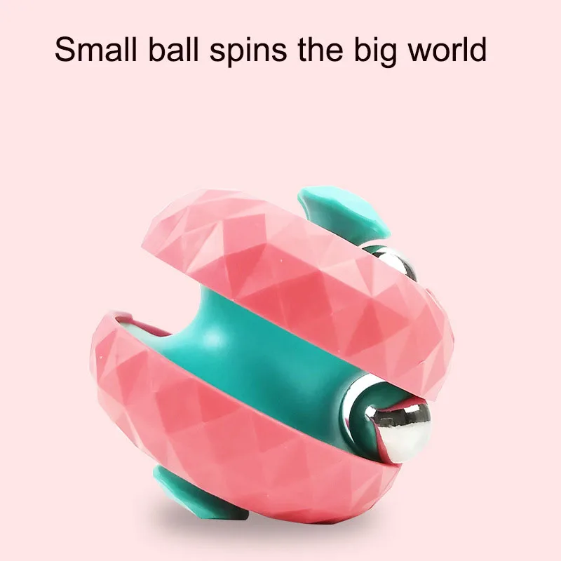 Rotating Magical Bead Orbit Ball Spinner Relieve Stress Puzzle  Toys Fingertip Decompression Infinity Cube  For Children Adult