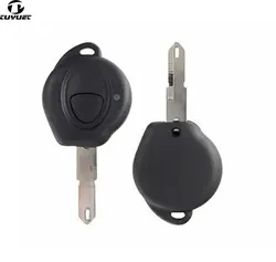 1PCS/5PCS 1 Button Replacement Remote Key Shell  for Peugeot Car Key Blanks Case with logo