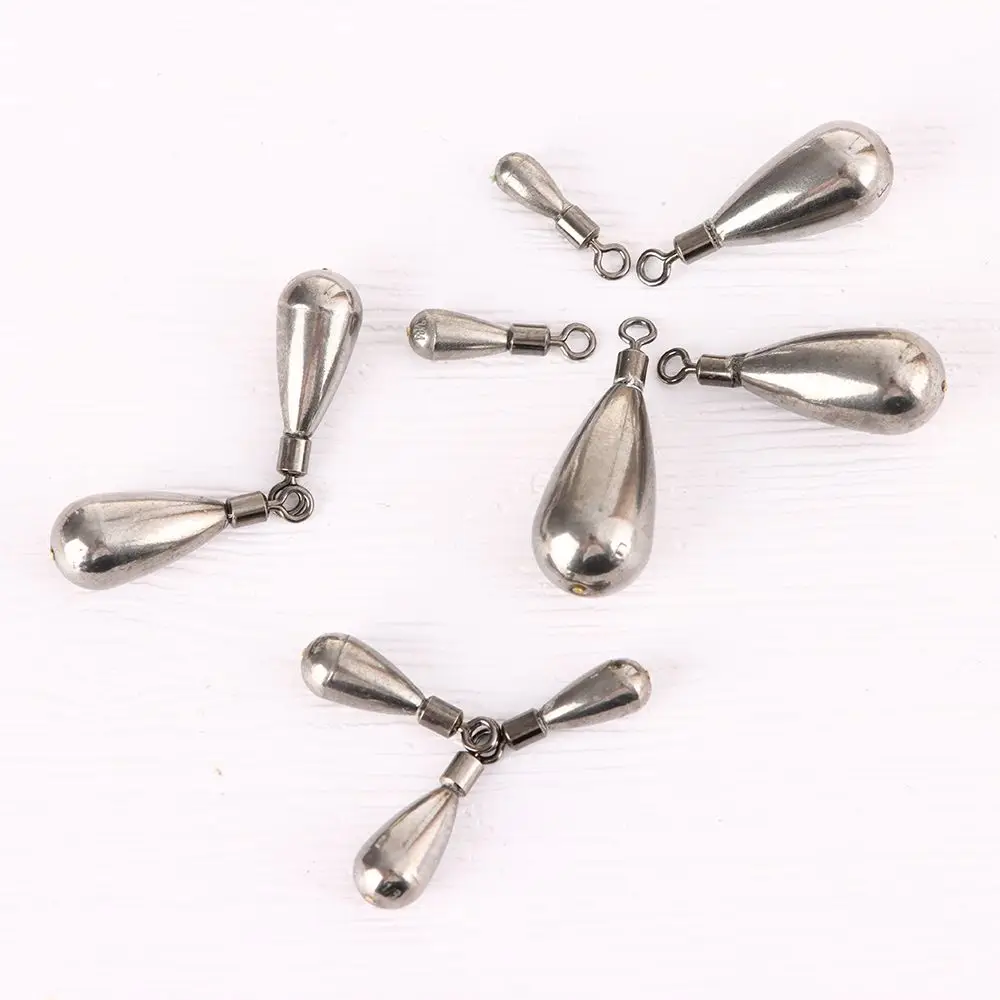 High Quality Additional Weight Tear Drop Shot Weights Sinker Line Sinkers Hook Connector Fishing Tungsten Fall Fishing Tools