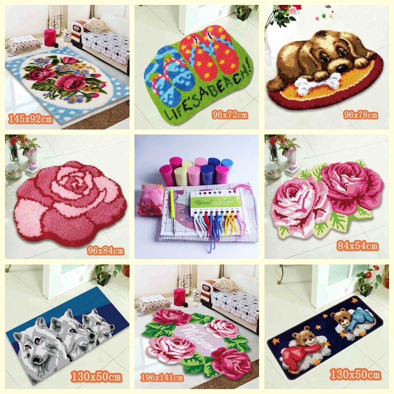 

Diy smyрнк ковер, искусственная техника, крючок с защелкой, ковер, наборы Tapijt alfombra Kleed Knooppakket с ниткой крючком, подарок для кошки