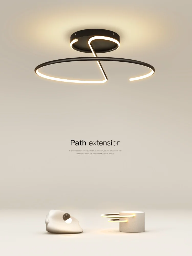 

Led Celing Lamps Modern Creative Ring Iron Ceiling Lights Living Room Bedroom Dining Room Entrance Corridor Cloakroom Luminary