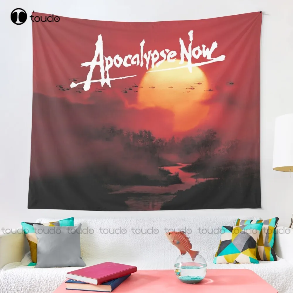 Apocalypse Now (Hq) Movie Film War Movie Cult Sunset Helicopter Tapestry Horror Tapestry Custom Decoration Wall Hanging
