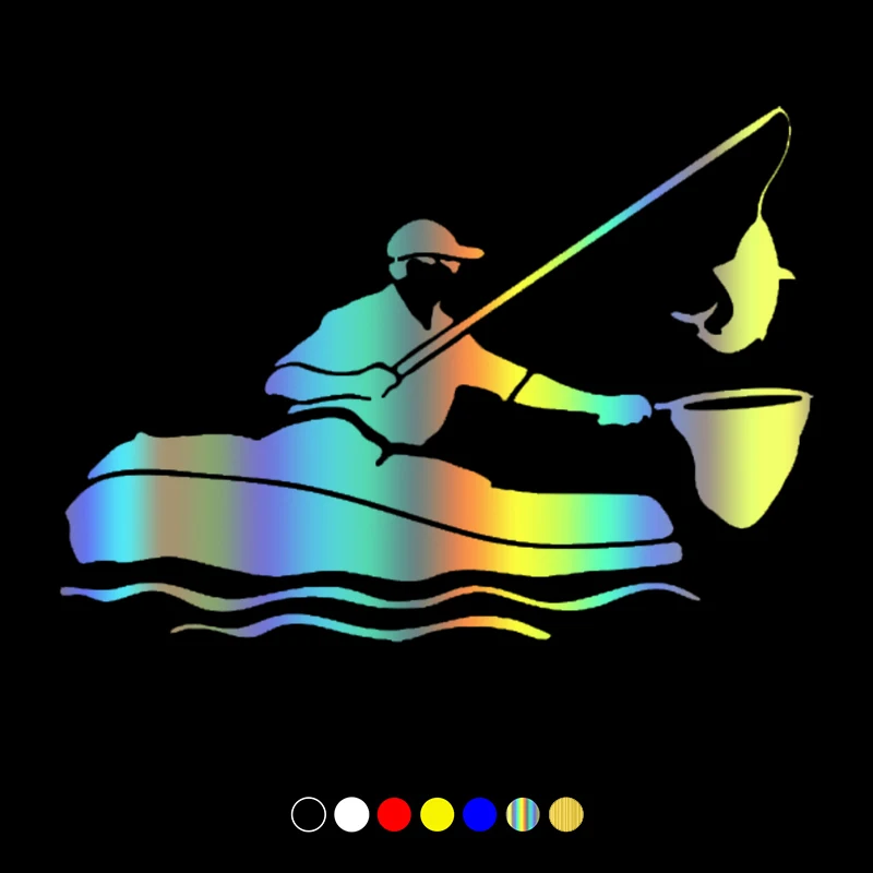 

30249# 20x14 cm boat fishing car sticker vinyl car decal waterproof stickers on car truck bumper rear window no background