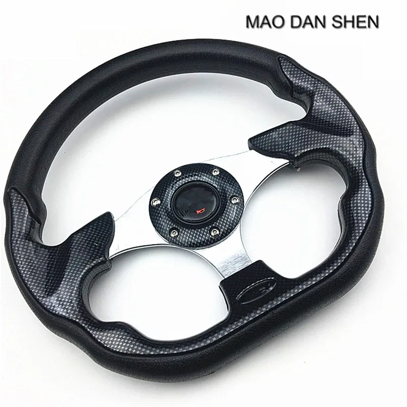 hot automobile styling steering wheel / 13 inch racing Volante universal red / silver / black / yellow / carbon fiber