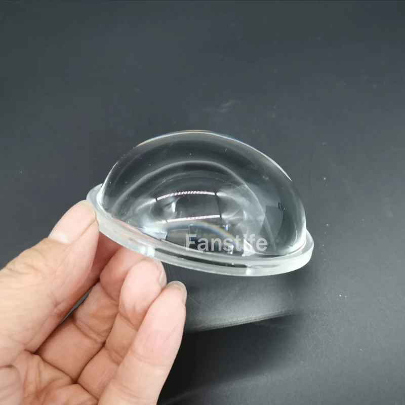 120degree 78mm Optical Glass Lens for 20W 30W 50W 100W 120W 150W High Power Leds 120° Lenses with Stainless Steel Frame