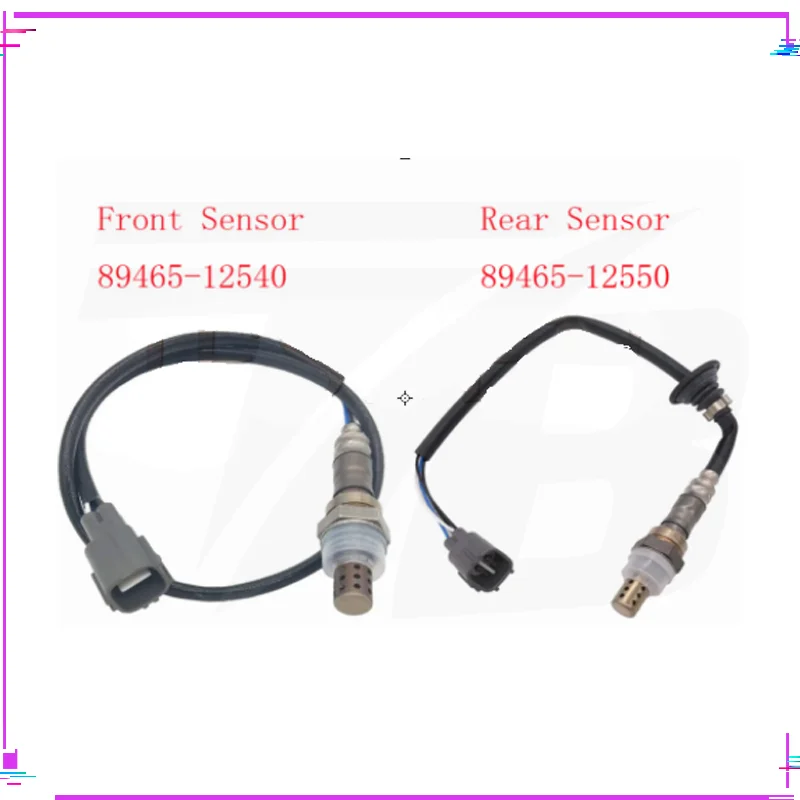 2pcs 89465-12540 89465-12550 Front Rear Lambda Probe O2 Oxygen Sensor for Toyota Corolla 1.6L 3ZZFE 1999-2002 DOX-0267 DOX-0205