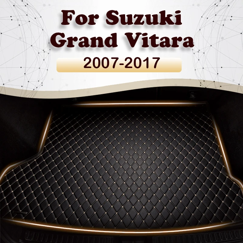 Car trunk mat for SUZUKI Grand Vitara Four doors 2007 2008 2009 2010-2017 Cargo Liner Carpet Interior Parts Accessories Cover