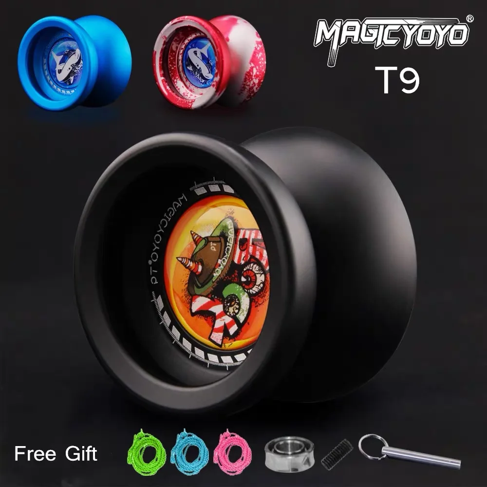 MAGICYOYO T9 Novice Advanced Professional Yoyo Responsive Aluminum Alloy Fancy Yoyo Kids Toy Gift Free Advanced Accessories