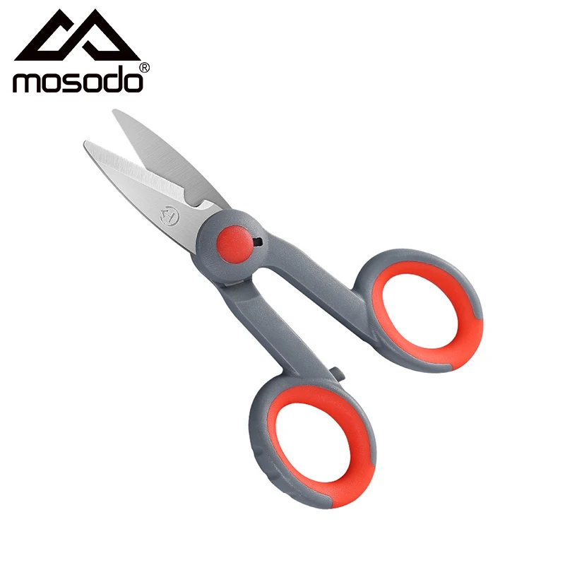 Mosodo Fishing Scissors Stainless Steel PE Line Braid Cutter Portable Multifunction Pliers Scissor Fishing Tackle Tools