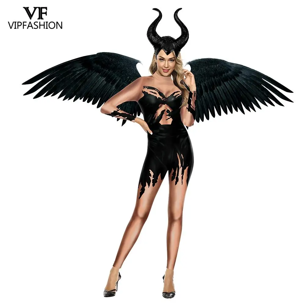 VIP FASHION Carnival Party Costume Princess Witch Cosplay Jumpsuits Sexy Halloween Zentai Bodysuit for Women Holiday Outfit