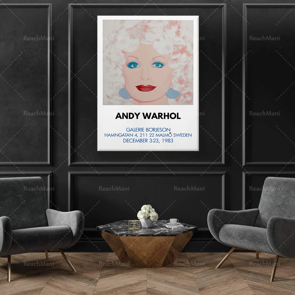 Andy Warhol Exhibition Poster | Vintage Warhol Poster | Warhol Dolly Poster |Art Poster