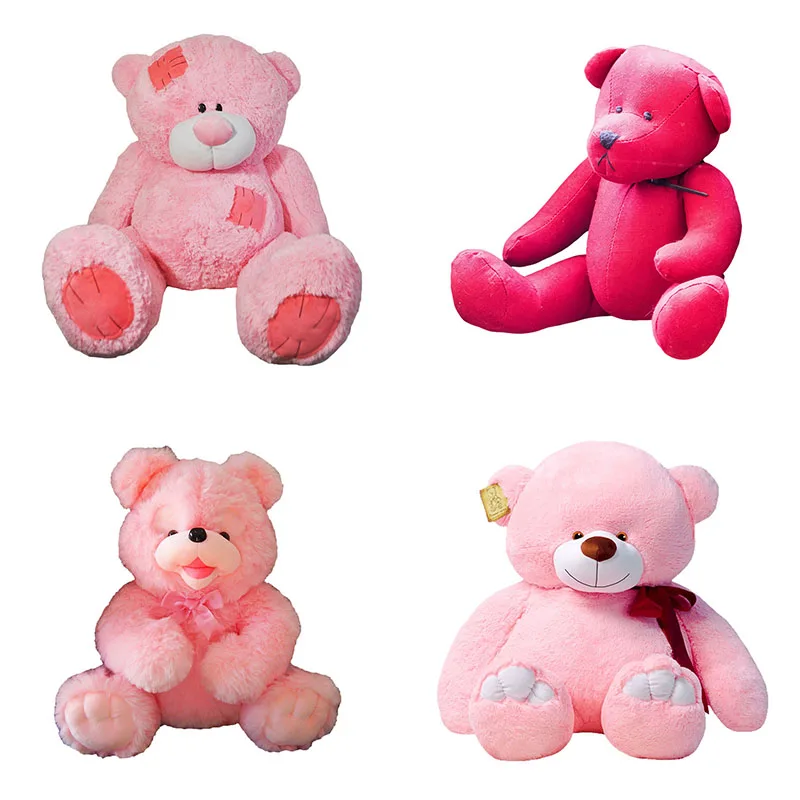 Three Ratels QC553 cute Plush toys pink Bear Home decoration nursery sticker refrigerator toilet laptop gift Decal