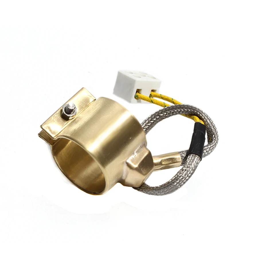 FCABA 75mm Inner Diameter 50~70mm Height Brass Band Heater 110V/220V/380V 500W/600W/750W Electric Heating Ring for Extruder