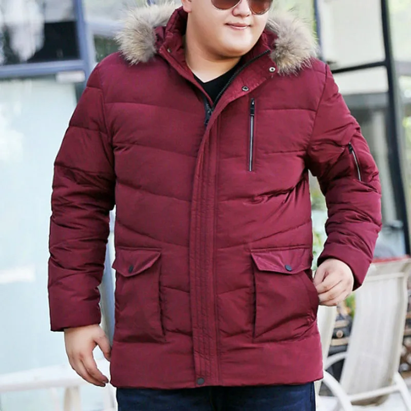 Winter down jackets Men 5XL 6XL 7XL 8XL 9XL 10XL Bust 170cm Plus size down jacket men 3 colors