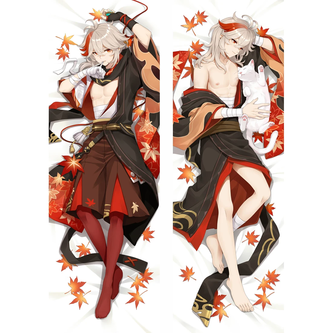 Kaedehara Kazuha Cosplay Hugging Body Pillowcase Dakimakura Kazuha Costume Otaku Throw Pillow Cover  Pillow Case