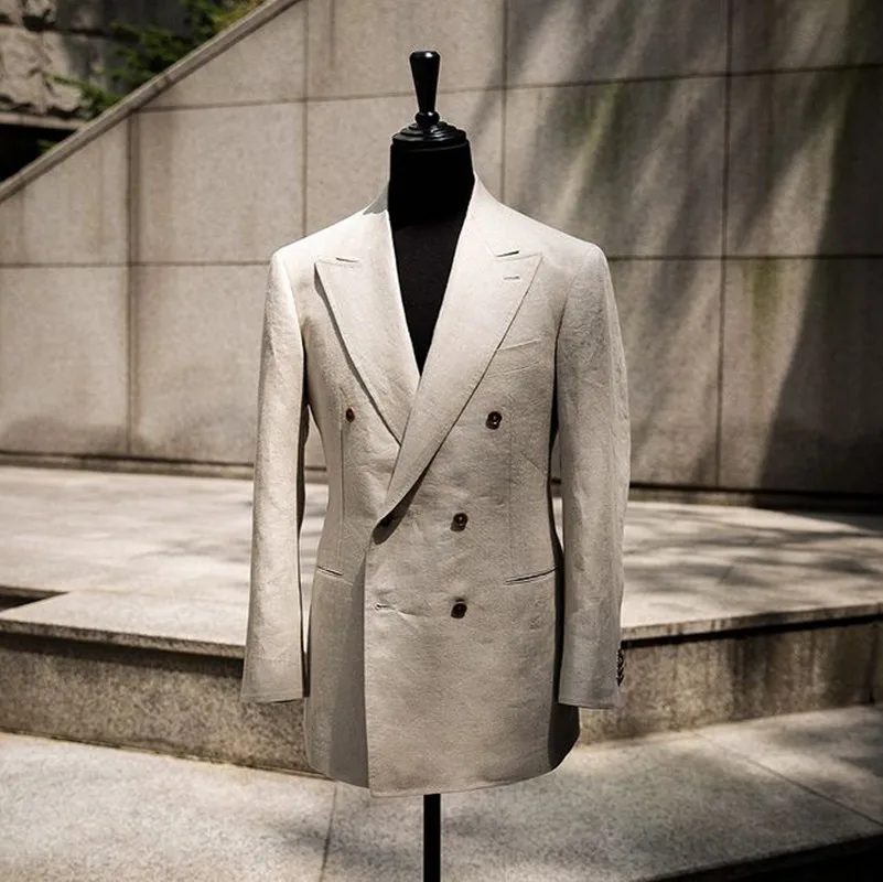 

Men's Suit Top Gray Smart Casual Style Singal-Breasted V-Sleeve Jacket Fashion Handsome Overcoat