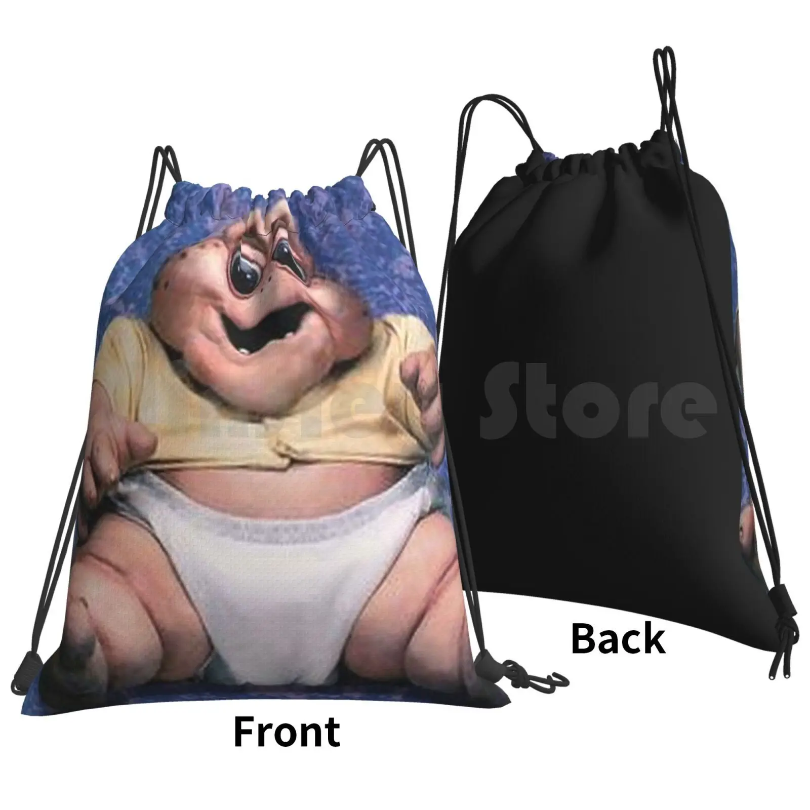 Baby The Dinosaurs Backpack Drawstring Bags Gym Bag Waterproof Dinosaurs Baby 90s Baby Earl Dinosaur Birth Dad Father