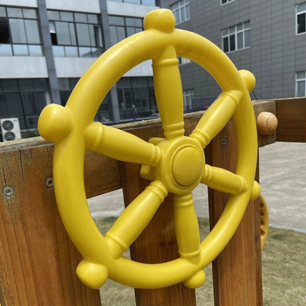 Portable  Pirate Ship Wheel For Swing Set Backyard Amusement Park Steering Wheel For Kids Boat Steering Wheel