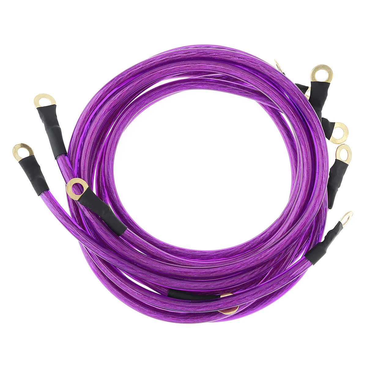 5 Point 0.6/0.8/1m Universal Car Ground Cables Auto Booster Jumper Grounding Wire System Kit to improve Power For Cars SUV Auto