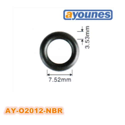 Imagen 2 del producto 1000 Uds inyector Universal caucho de nitrilo butadieno (NBR) Oring para ASNU08C /GB3-100 juntas tóricas para Kit de reparación de inyector de combustible