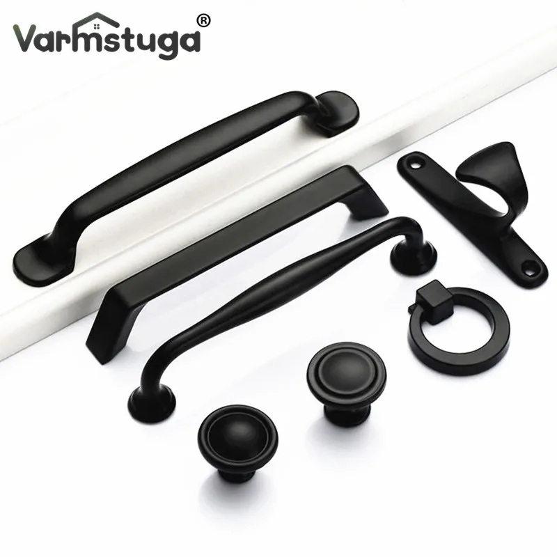 Black Handles for Furniture Cabinet Knobs and Handles Kitchen Handles Drawer Knobs Cabinet Pulls Cupboard Handles Knobs