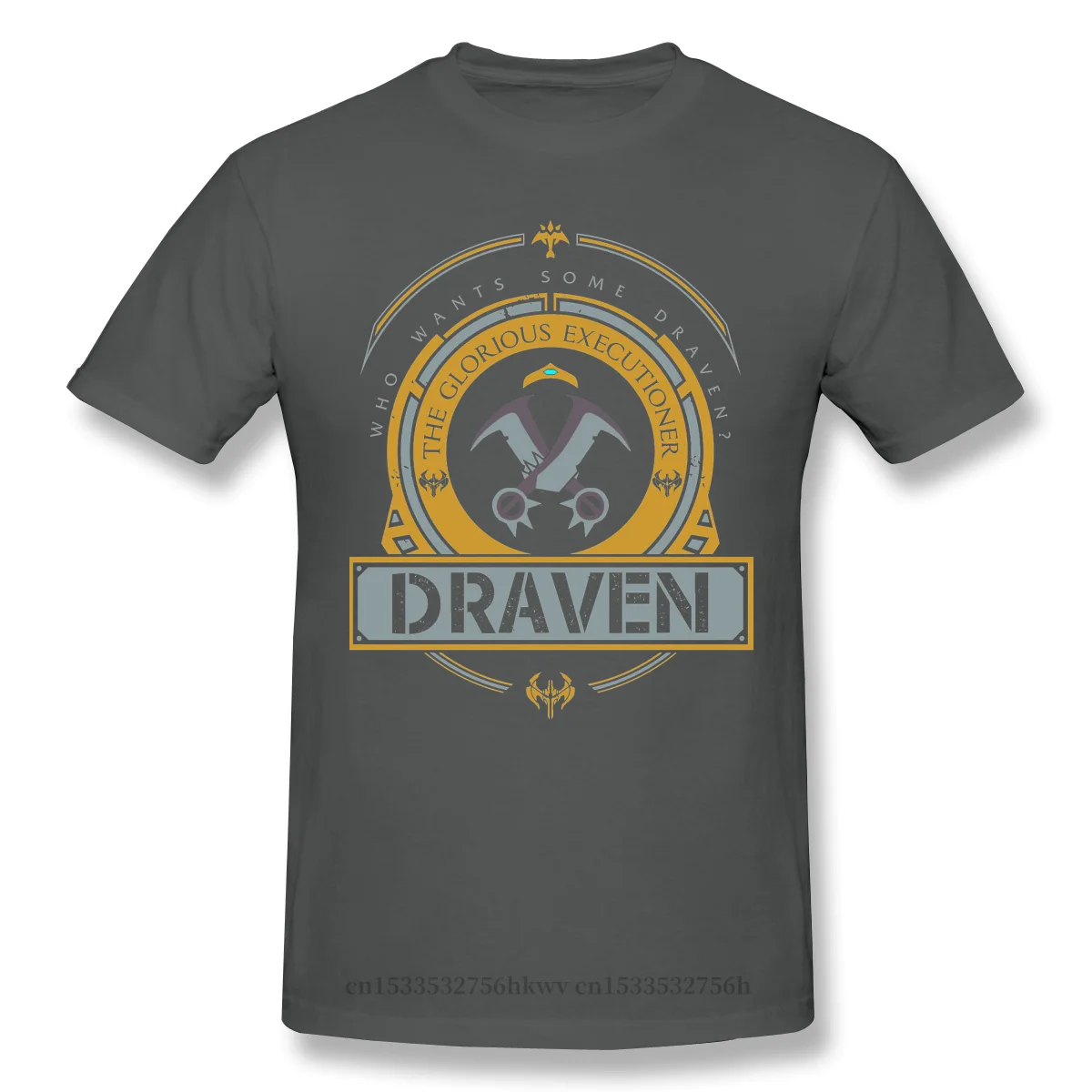 DRAVEN LIMITED EDITION T Shirt White League Of Legends LOL MOBA Printed Tshirt Summer Large TShirts 2020