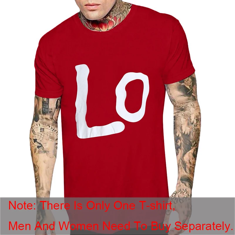 Camiseta de manga corta de algodón para pareja, ropa con estampado de amor para pareja, camiseta informal de Navidad, Top holgado de marca