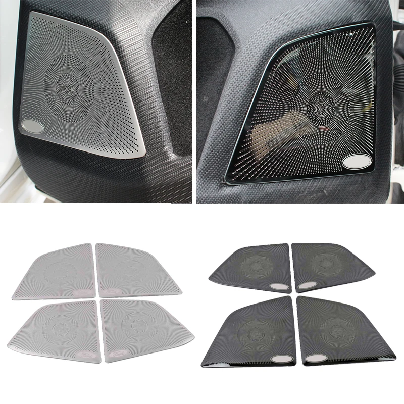 Stainless Steel Doors Interior Decorated Loudspeaker Cover For Ford Focus MK4 Focus 4 2019 2020 Door Gate Loudspeaker Cover