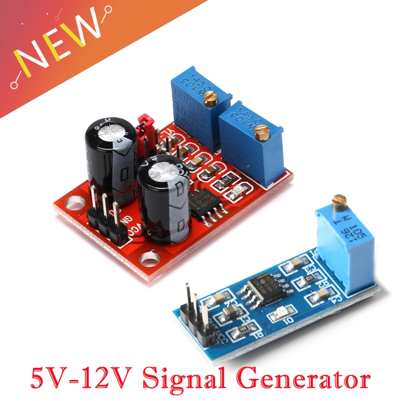 NE555 Pulse Frequency Duty Cycle Adjustable Module Square Wave 5V-12V Signal Generator