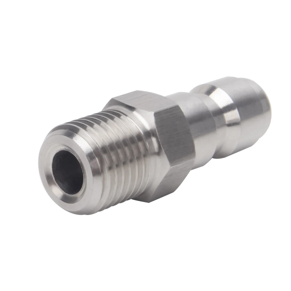 High Pressure Washer Car Washer Snow Foam Lance Foam Nozzle Adapter Connector 1/4" Quick Release Plug Fitting + G1/4 Male view 3