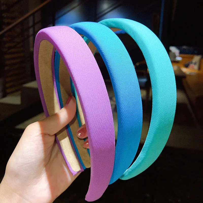 New Women Girls Cute Candy Colors Sponge Simple Hairbands Sweet Hair Holder Headband Hair Hoop Fashion Hair Accessories