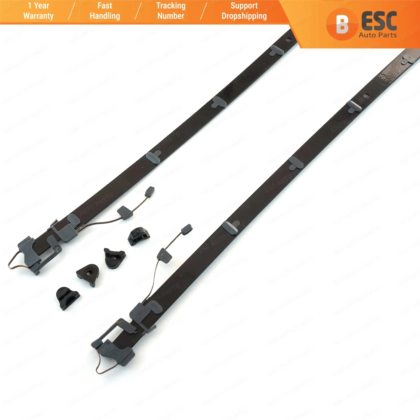 

ESR590 Panoramic Sliding Roof Sunroof Rail Frame Glass Slider Guide Repair Set for Mercedes CLA GLA Class A180 Lenght: 62.5 cm