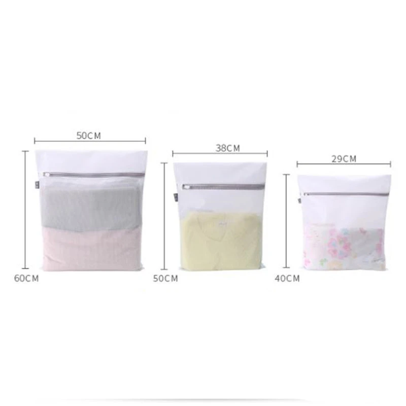 3 Size Washable Zipper Storage Bag Clothing Classification Organizer Clothes Storage Pouch Travel Accessories Net Mesh Pocket