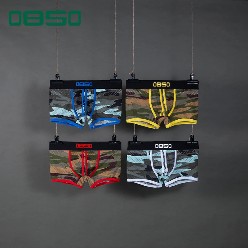 0850 Brand Men Underwear Boxer Mesh Mens Underpants Male Panties Quick Dry U Convex Calzoncillos Hombre Boxer Shorts Camouflage