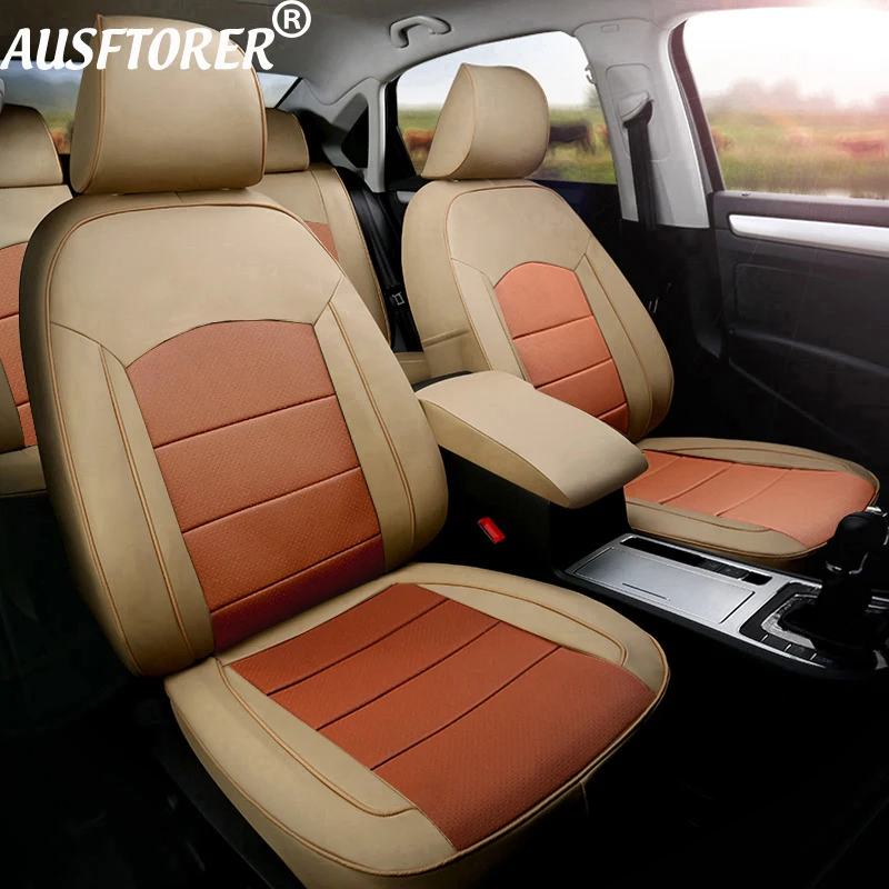 Custom Covers Car for Toyota Fortuner 2016 2017 2018 Genuine Leather & Leatherette Seat Cover Car Cushion Protectors 19PCS/Set