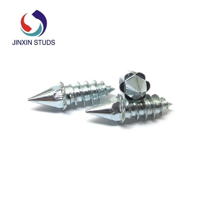 JX6*6-H25-T10/100PCS Tire Studs Screws Universal Anti-Slip Snow Nails for Car Motorcycle Off-road Tyre Cleats Auto Snow Spikes