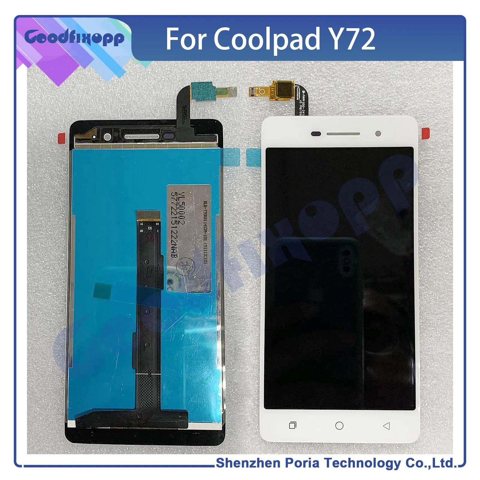 

Оригинальный ЖК-дисплей 5,0 дюйма для Coolpad y72, сенсорный ЖК-экран для телефона 100%, протестирован