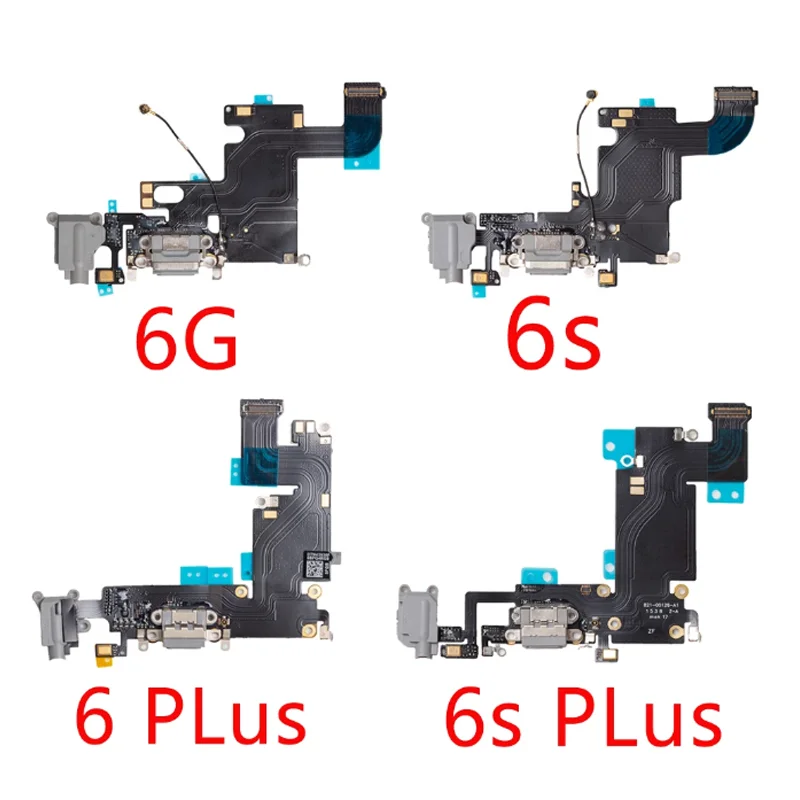 USB Charging Port For iPhone 6G 6 6S Plus 5G 5C 5S SE Connector Headphone Audio Jack+ Microphone Flex Cable Replacement Dock