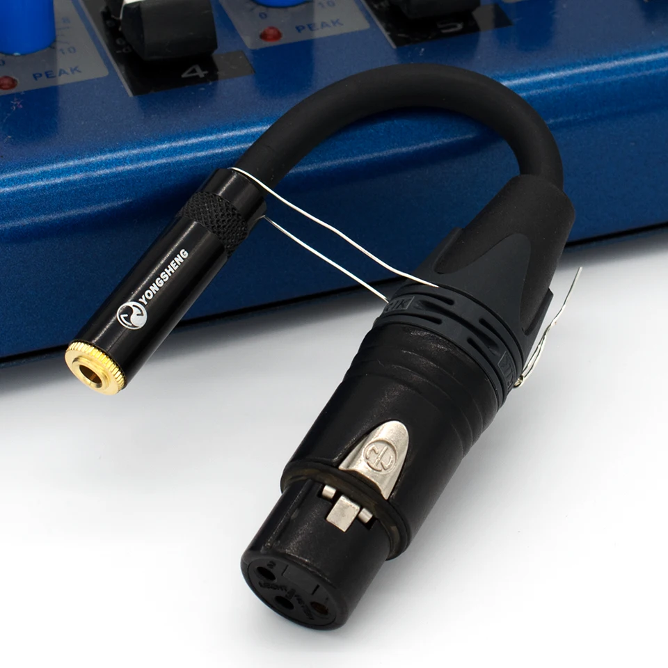 3.5mm female to xlr male/female conversion balanced cable using Japanese mogami 2549 cable Nutrik gold-plated plug