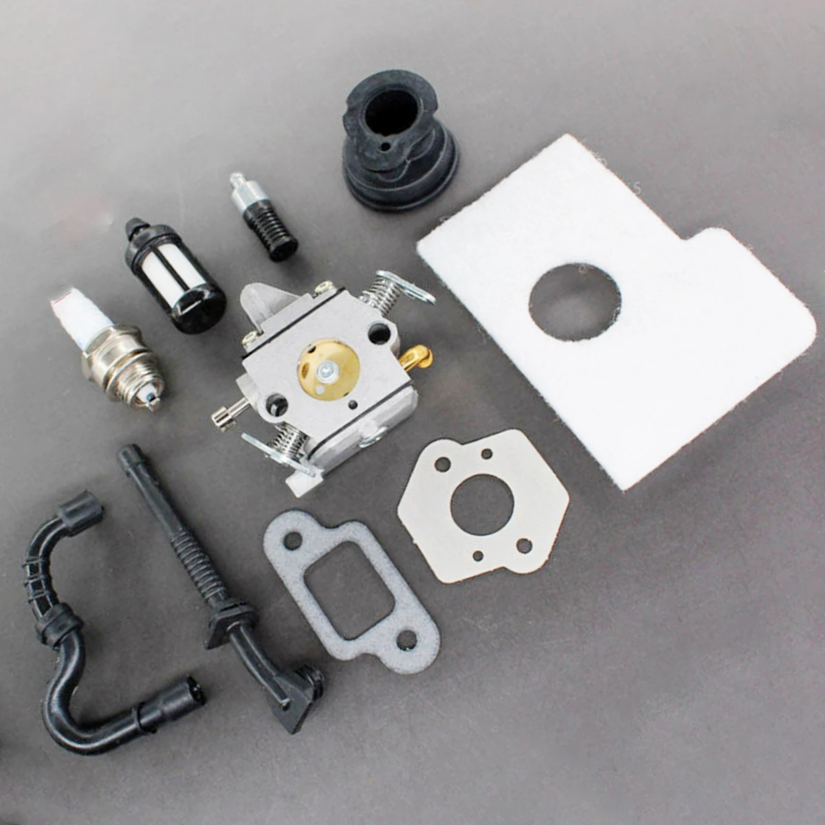 Imagem -05 - Carburador Carb para Stihl Filtro de ar Combustível Linha de Óleo Silenciador Junta Entrada Manifold Spark Plug Motosserra Motosserra Ms170 Ms180 017 018