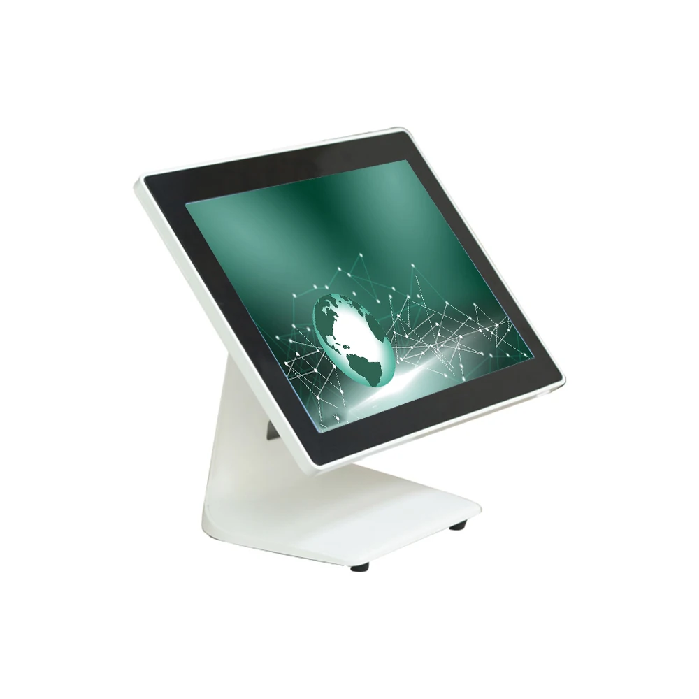 

15'' capacitive touch screen High quality POS system for supermarket white POS machine and terminal cash register