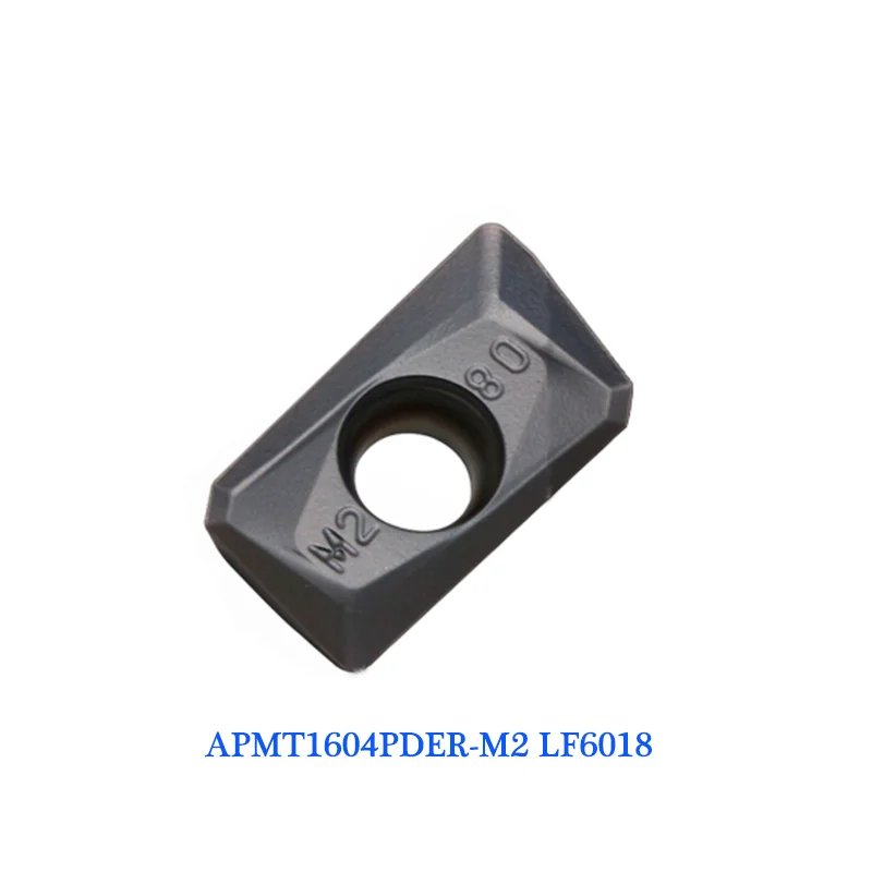Herramienta de corte de carburo APMT1604 PDER M2 H2 QM LF6018, herramienta de fresado CNC para acero inoxidable, DESKAR APMT 1604, 10 piezas