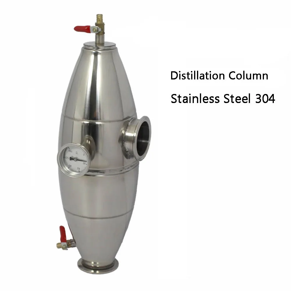 

Distillation Column Rectification Column Air Cushion Chamber Whisky Spirit Distiller Improve Liquor Stainless Steel SS304