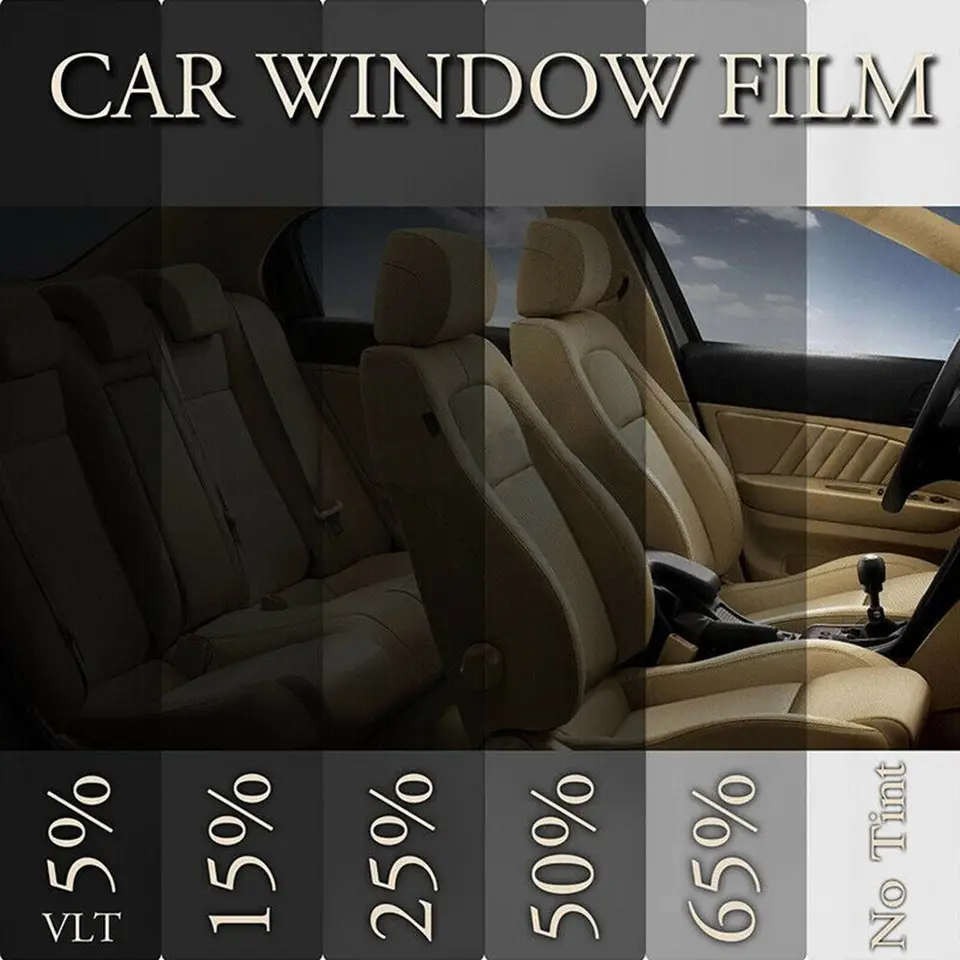 VLT 5% Uncut Roll 39" X 50FT Charcoal Black Window Tint Film – Car, Office, Glass