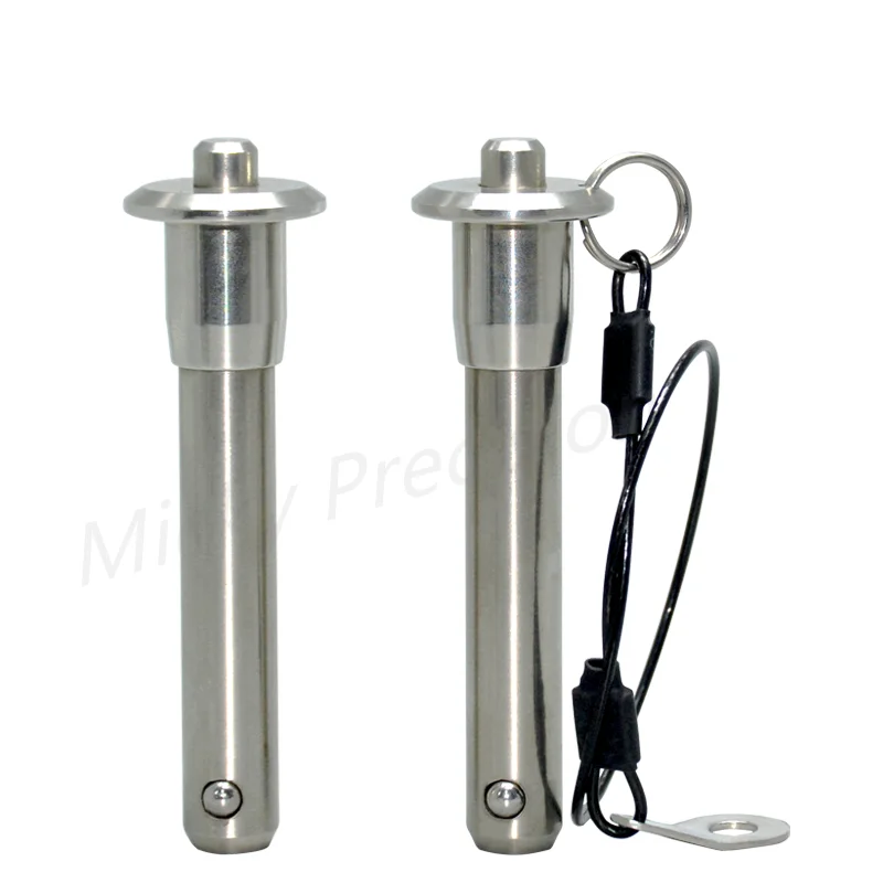 Stainless steel Quick release pin with lanyard Ball lock pins diameter 5/6/8/10/12/16/20/25, length 10-100mm