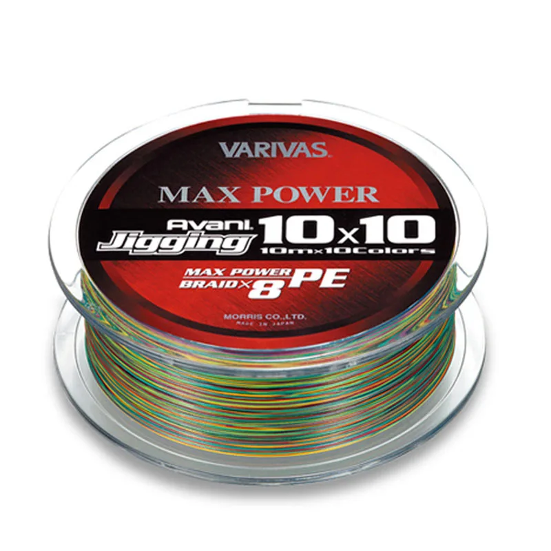 Imagem -04 - Varivas-max Power Jigging pe Linha Oceano Jig x8 Vertentes Trançado Weave Fio Multi Color Linha de Pesca 300m 600m 100 Original do Japão